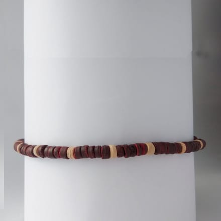 CocoReef Choker - Roodbruin/Crème