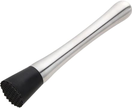 Bar Professional Muddler 26.5 cm Kunststof - RVS Zwart Zilver