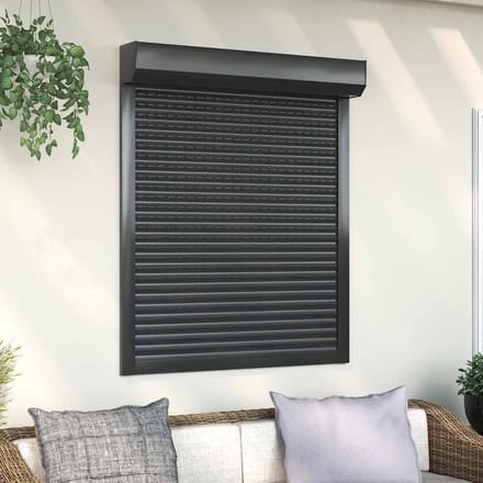 vidaXL Rolluik 100x120 cm aluminium antracietkleurig