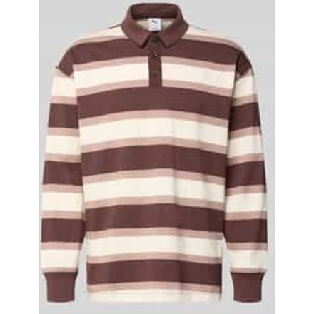 regular fit poloshirt met elastische mouwboorden
