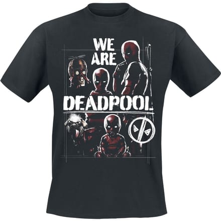 Deadpool T-shirt - We Are Deadpool - M tot L - voor Mannen - zwart