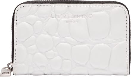 LIEBESKIND BERLIN Leren Portemonnee Lea Waxy Croco Jo Wallet Paperwhite Wit