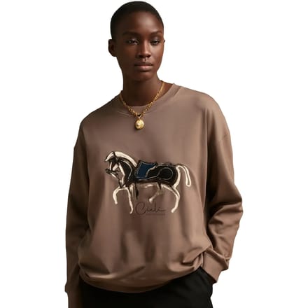 Dames-T-shirt met lange mouwen Cieli Equestrian The Iyanda Full Horse