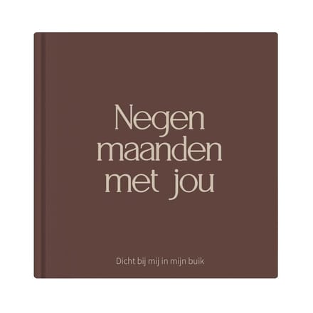 Writemoments Negen maanden met jou - Zwangerschapsdagboek - Bruin