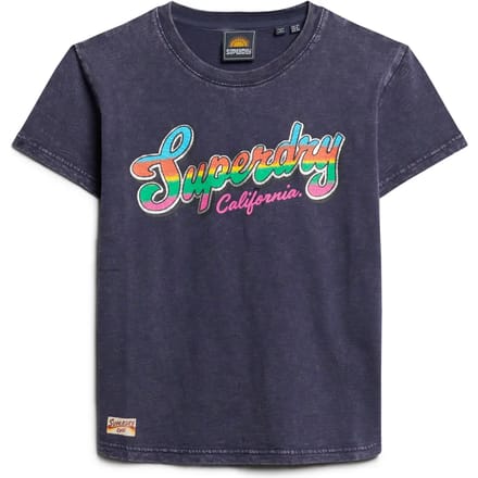 Superdry - Cali sticker T-shirt met aansluitende pasvorm - Dames - T-shirts