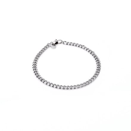 Marenca Zilveren Cubaanse Schakel Heren Armband - 4 mm (L)