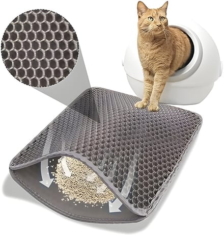 Kattenbakmat met Honingraatdesign - Waterdichte Kattentoiletbekleding