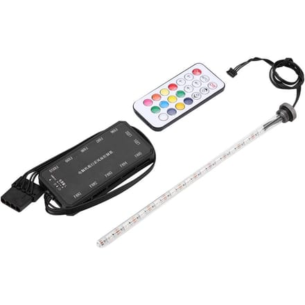 22cm Licht Virus Reservoir LED Licht 15m Afstandsbediening Water Tank Licht met Controller gray