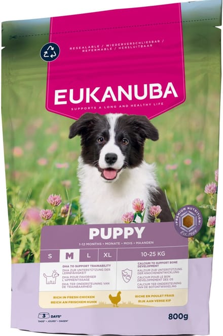 Eukanuba Hondenvoer Droog Life Care Puppy Medium Kip - 800 gr