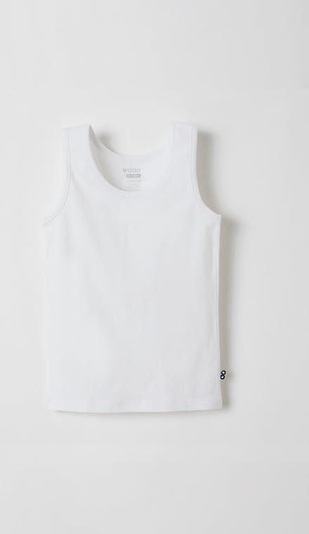 Woody Singlet Single Pack Wit 10A