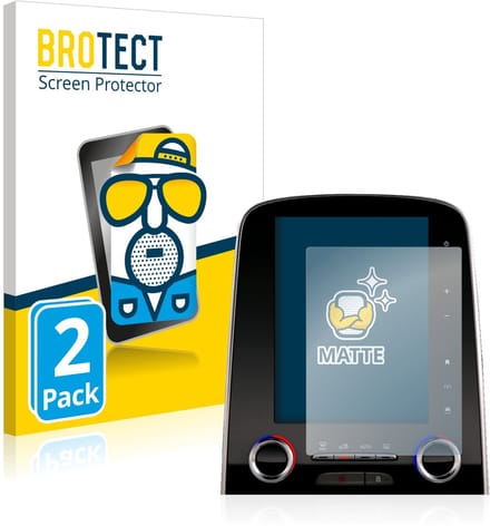 BROTECT - Screenprotector voor Renault Scenic R-Link 2 8.7" - Folie Beschermfolie matte 2 Stuks