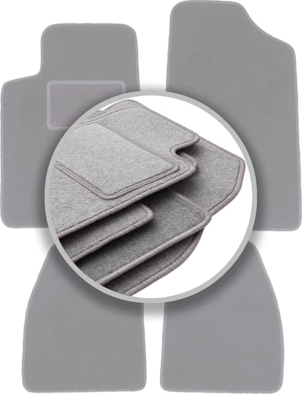 Automatten asgrijs voor: Peugeot 607 sedan (1999-2010)