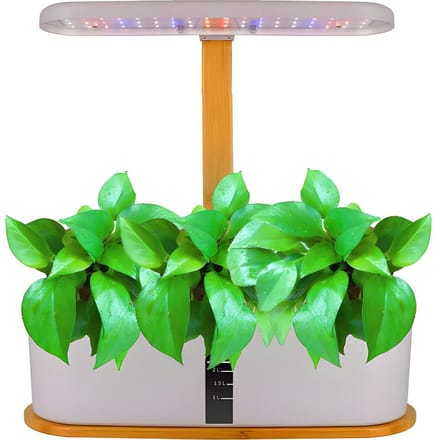 Hydrocultuur kweeksysteem Binnentuin 10 peulen 20W 72LED kweeklamp Volledig spectrum instelbaar EU Plug wit