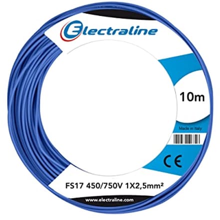 Kabel 10 meter unipolair 1 x 2,5 mm2 voor elektrische leidingen
