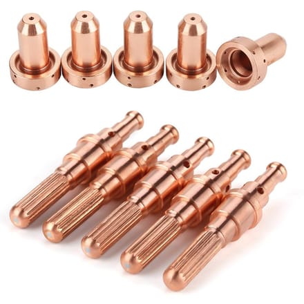 5pcs 98215 Electrode   5 pcs 9 8212 Nozzle Tips Consumable for SL60 100 Plasma Torch