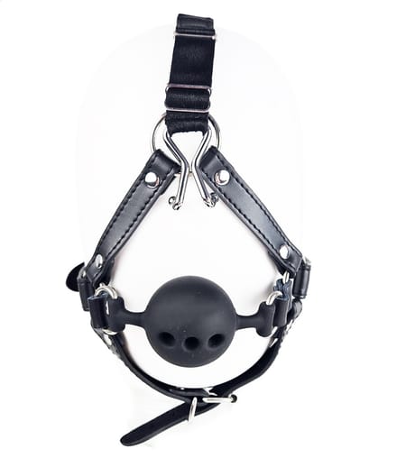 BNDGx® - Extreme BDSM Masker - Nep Leer - Met Gag Neus Klem - SM