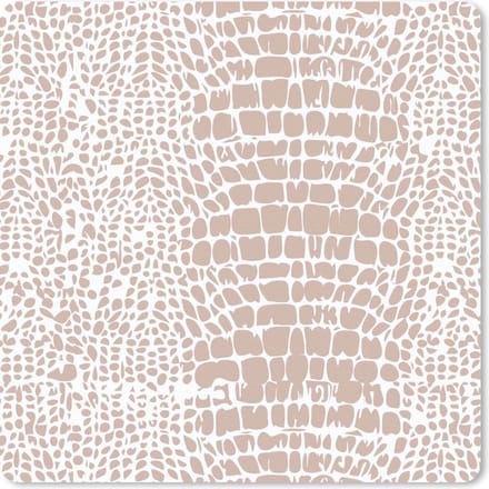 Muismat 20x20 cm - Mousepad Dierenprint - Slang - Pastel - Muismatten