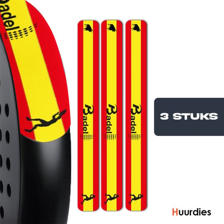 Badel® Padel Protector Sticker – 3 Stuks – Lichtgewicht Frame Bescherming – Geen Invloed op Balans