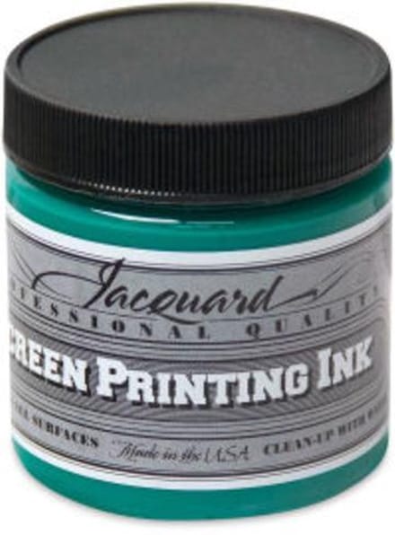 Jacquard zeefdruk inkt 118 ml groen - permanente textielverf.
