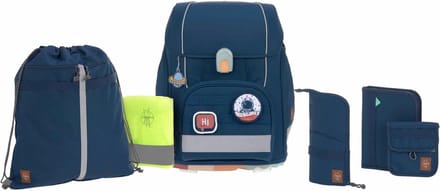 Lässig Schooltas School Set Boxy Unique Navy Blauw
