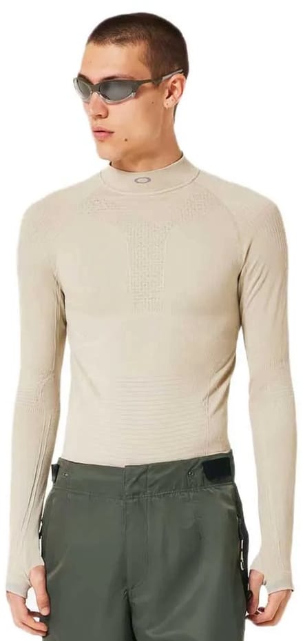 Oakley Apparel Latitude Soar Base Layer T-shirt Met Lange Mouwen Beige L Man