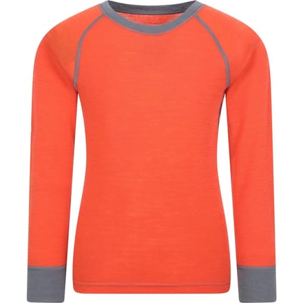 Mountain Warehouse Kinder/Kids Merino II Ronde Hals Base Layer Top (Oranje)