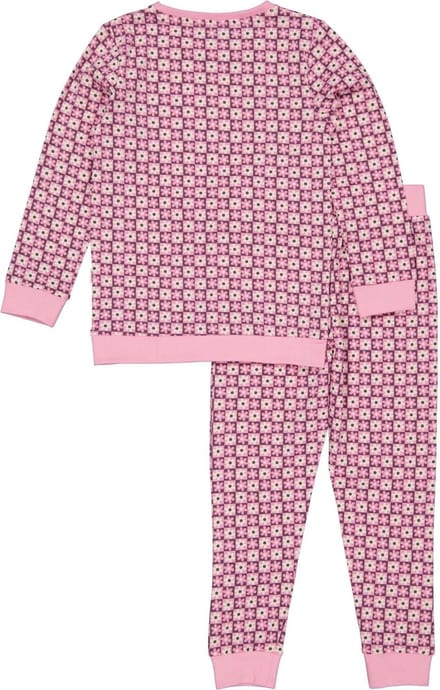 Meisjes pyjama - Puck E - AOP Roze bloemen