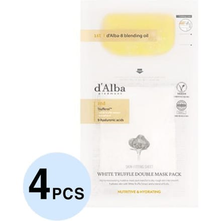 d'Alba White Truffle Double Fresh Mask Pack voor voeding en hydratatie 32,5 g (5 opties) 16PCS