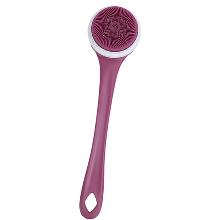 Brosse Électrique pour le Corps Multifonctionnelle Manche Longue Brosse de Douche Résistante à l'Eau Douche Électrique violet
