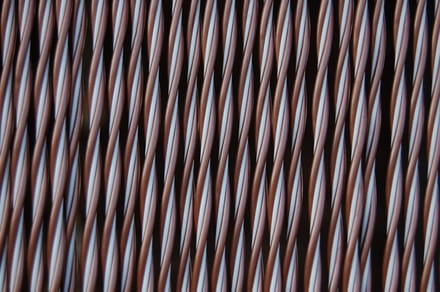 Vliegengordijn Padova 2, 90x210 cm. Grijs/bruin-Wit