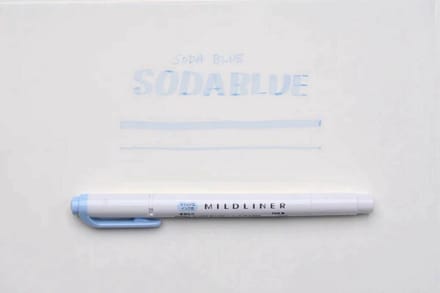 Zebra Mildliner Double-Sided Highlighter - Fine / Bold – Mild Soda Blue / WKT7-MSOB