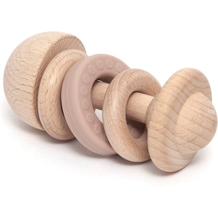 Petit Monkey houten rammelaar pink 0 jr+