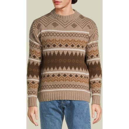 Lois Davis 7171 Jacquard Tricot Brown Jacquard Taglia: M | Maglioni a maglia Outlet | Uomo | Marrone