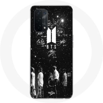 Coque - BTS - Oppo A54 5G - Souple - Noir - Signature Members