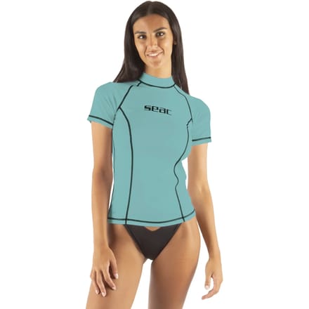Seacsub T-sun Korte Mouw Rash Guard Blauw S Vrouw