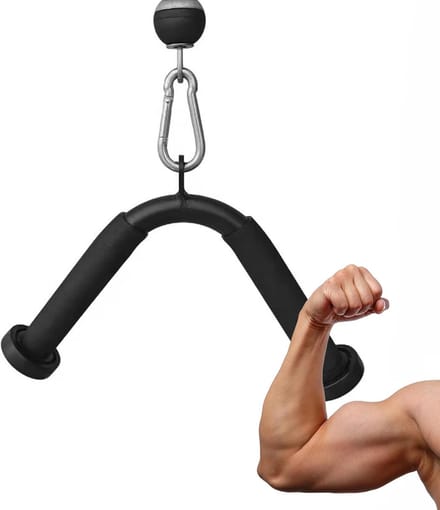 Fitness Handgrepen - Kabel Machine Accessoires - Kracht Training - Antislip Gewatteerde Grip - 27x20 cm