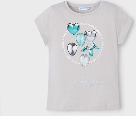 MAYORAL - T-shirt - Maat 98 - Meisjes - GRIJS -
