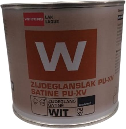 Welters lak satin voor buiten ral 9010 0,5 liter