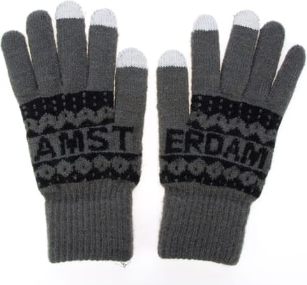 Robin Ruth Handschoenen Mannen Amsterdam grijs smart touch