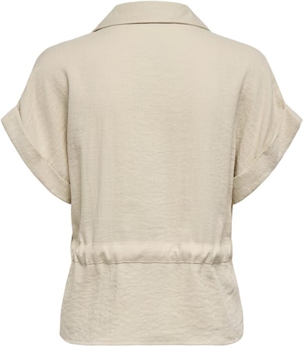 JDY - JDYMILLE S/S ZIP SHIRT WVN NOOS - Dames - Blouses