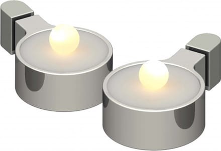 Sirius Home Amalia Tealight LED - chroom - 2 stuks