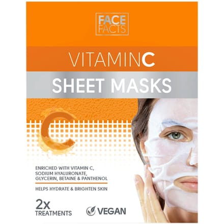 Face Facts Vitamin C Sheet Masks 2 x 2 st