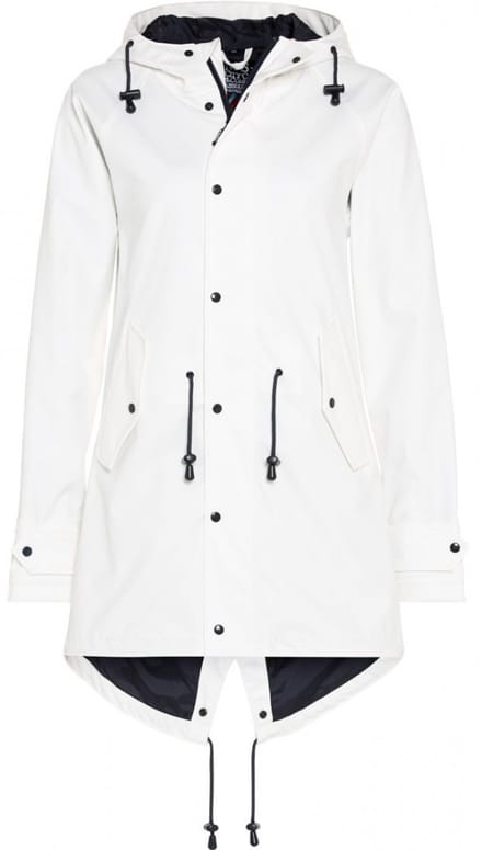 Witte dames regenjas / parka HafenCity® van BMS 5XL
