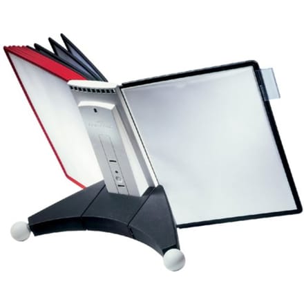 Durable Zichtpaneelhouder Sherpa® Display Inclusief 10 zichtpanelen, rood/zwart