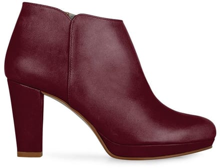 Noë Shoes Nadra Enkellaars Burgundy