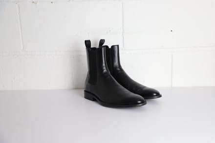 Balenciaga Midnight Chelsea Boots in zwart leer