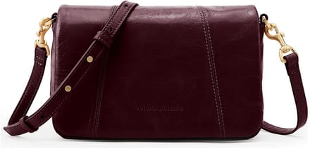 LES VISIONNAIRES Mila Crossbody tas Leder 23 cm - Dames - bordeaux red