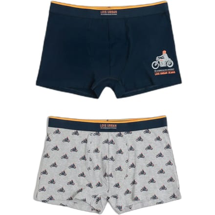 Katoenen stretch boxershorts Lois Urban Motor (x2)