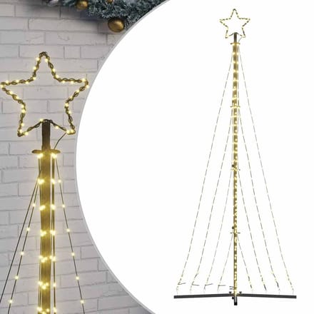 vidaXL - LED-kerstboom - 447 - LEDs - warm - wit - 250 - cm