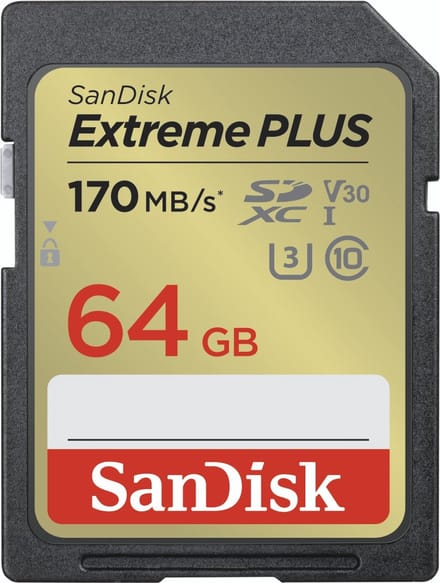 Sandisk Extreme PLUS 64 GB SDXC - 4K UHD